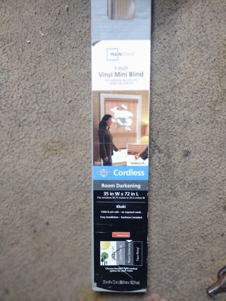 1inch Mainstays Vinyl Blind