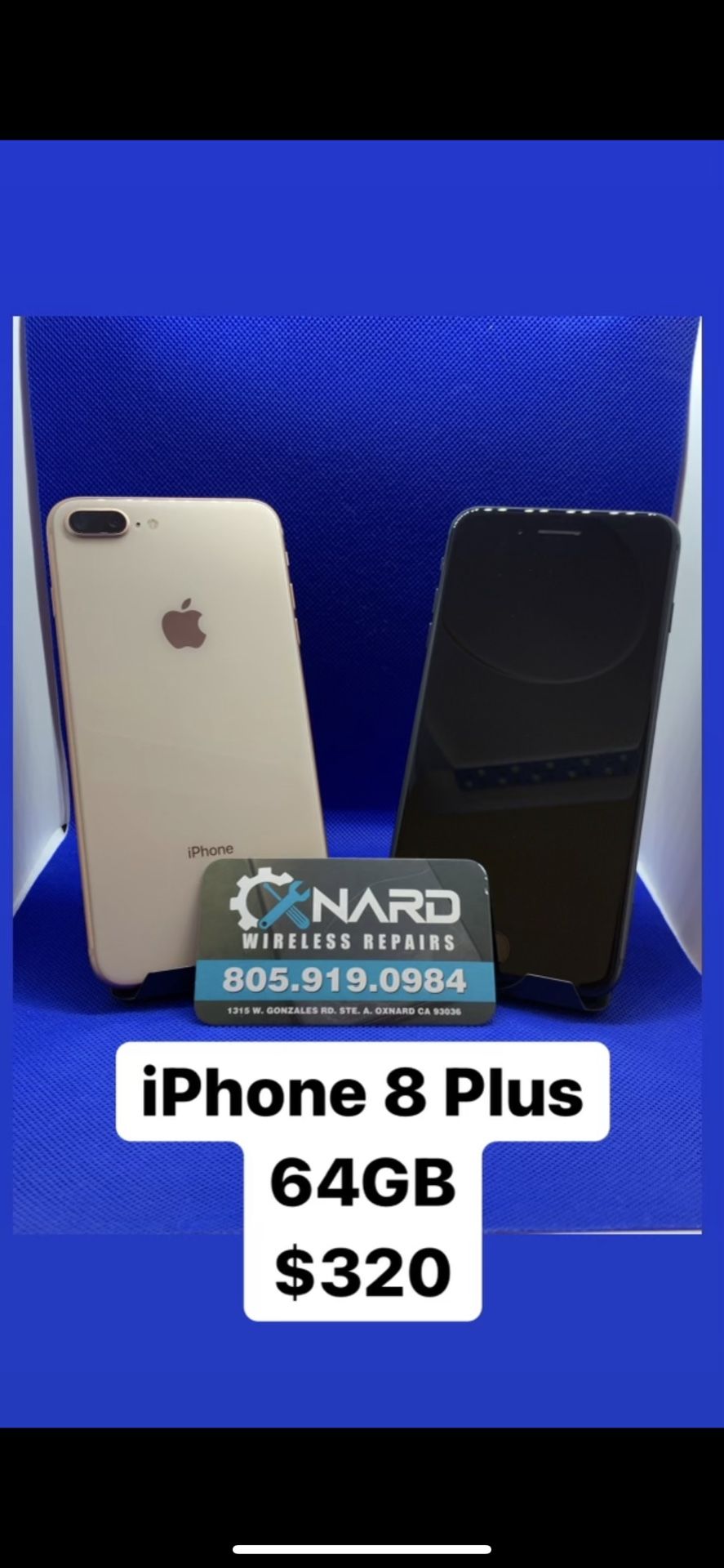 iPhone 8  Plus . 64GB . $320