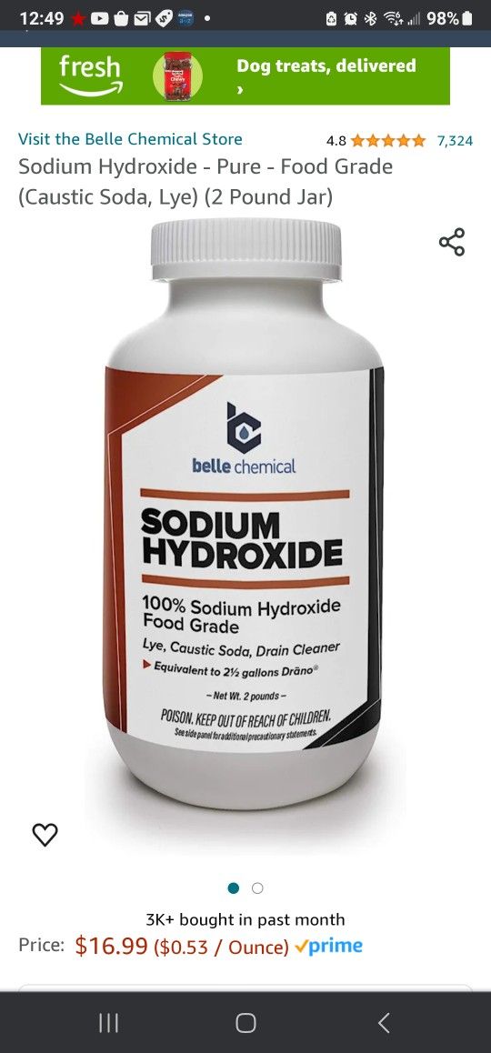 SODIUM HIDROXIDE SOAP MAKING 