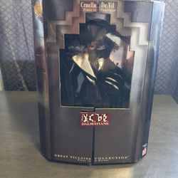 1996 Disney Great Villians Collection Cruella De Vil Power In Pinstripes 101 Dalmations Doll