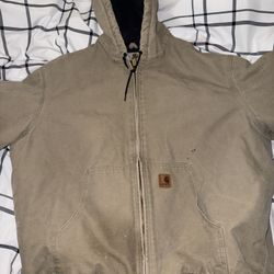 Vintage Distressed Carhartt Zip Up Hoodie Sz XL