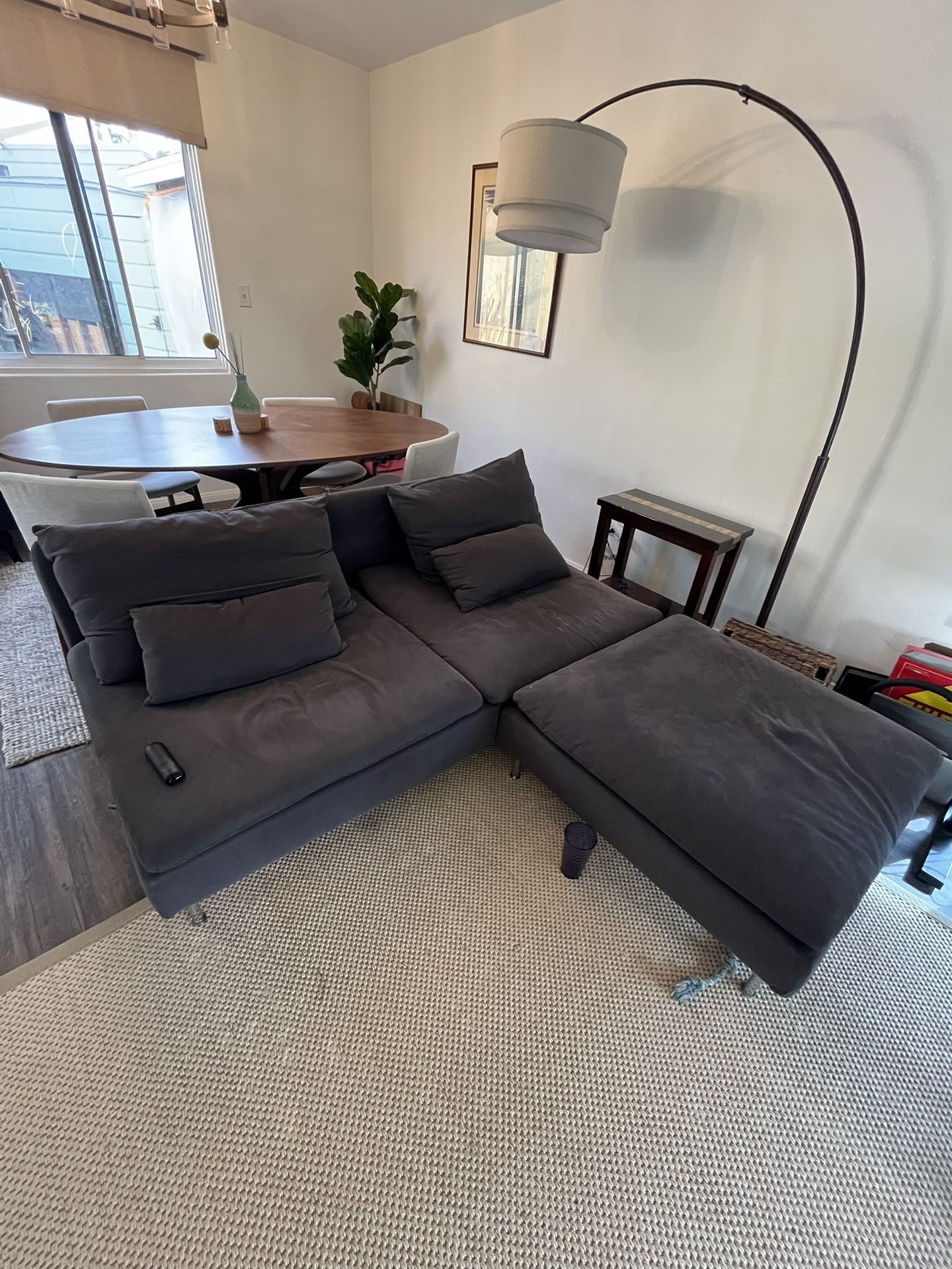 IKEA Couch Sofa Sectional And Ottoman