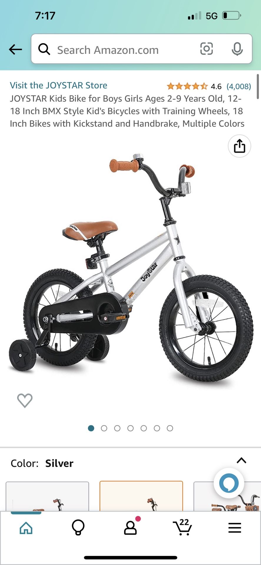 JOYSTAR  ALMOST NEW**Kids Bike for Boys Girls Ages 2-9 Years Old, 12-18 Inch BMX 