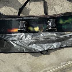 159 Snowboard, Bindings, 11 Men’s Boots, Bag And Goggles