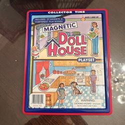Vintage Y2K Doll House Magnetic Play Set Collector Tins