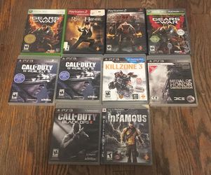 juego Admisión Varios XBOX 360 PS2 PS3 PLAYSTATION COD INFAMOUS GOD OF WAR KILLZONE BLACK OPS  RETRO GEARS OF WAR for Sale in Brooklyn, NY - OfferUp