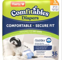 Hartz and other Male Dog Wraps and Female Diapers Many Sizes Available