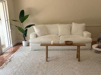 Vintage Skinny Elm Wood Bench