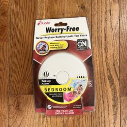 Kidde Worry Free 10 Year Life Talking Alarm Voice Smoke Alarm Model P3010B New