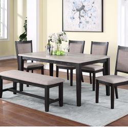 Beautiful 6pc Dining Table Set