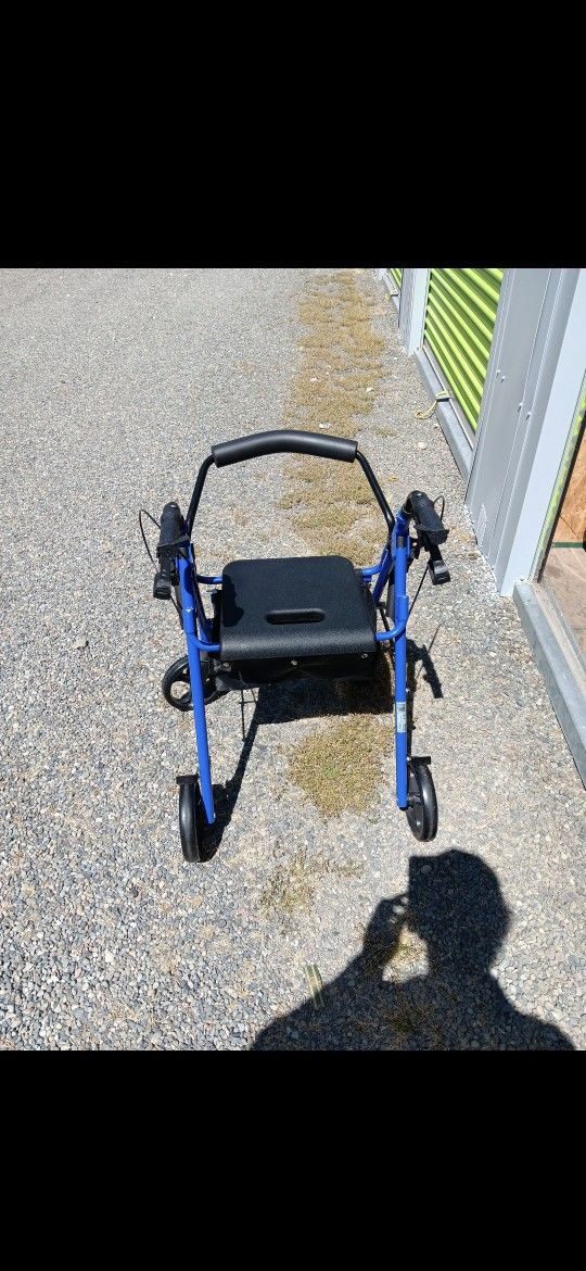 2 In 1 Walker Transport Chair