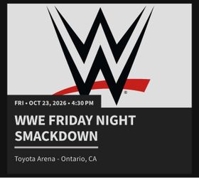 (2) WWE Friday Night SmackDown Ticket – Oct 2026