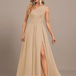 Jj House Elegant champagne Dress