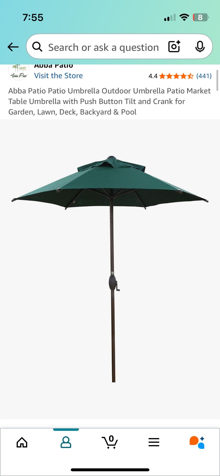 7.5 Green Umbrella