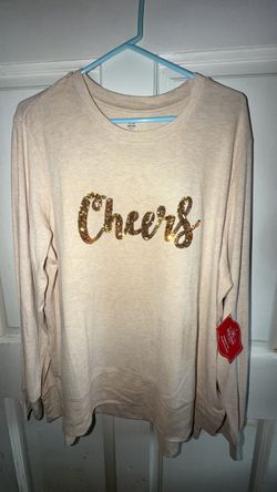 Women’s Holiday “Cheers” top size 2x BNWT