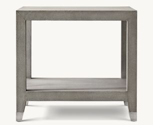 Restoration hardware shagreen coffee and end table