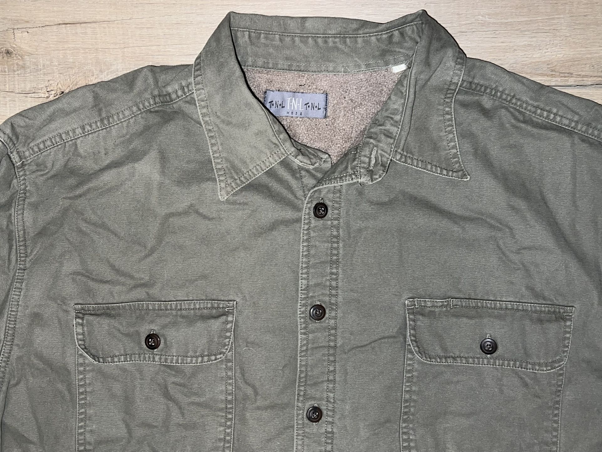 Workwear Flannel Lined Men’s Long Sleeve Shirt Jacket XXL 2XL