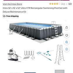 Intex 32' x 16' x 52" Ultra XTR Rectangular Swimming Pool
