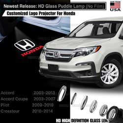 Honda Car Door Lights For HONDA Puddle Lamp Welcome Ghost Shadow Lights (Advanced HD GLASS LENS- NO Film)