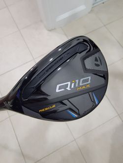 Lefty Taylormade Qi10 Max 4 Hybrid Rescue 23* Fujikura Speeder NX Regular Flex Left Handed *Mint