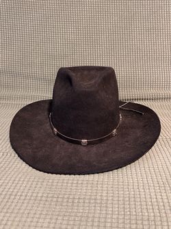 Beaver Hats Black Western Cowboy Hat Style 8295 Size 7 (56) Made in USA