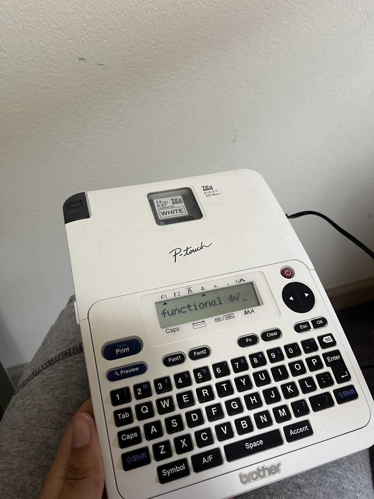 White Brother P-Touch Label Maker