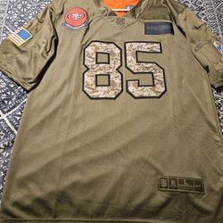 sf 49er salute kittle jersey