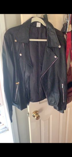 Faux leather jacket