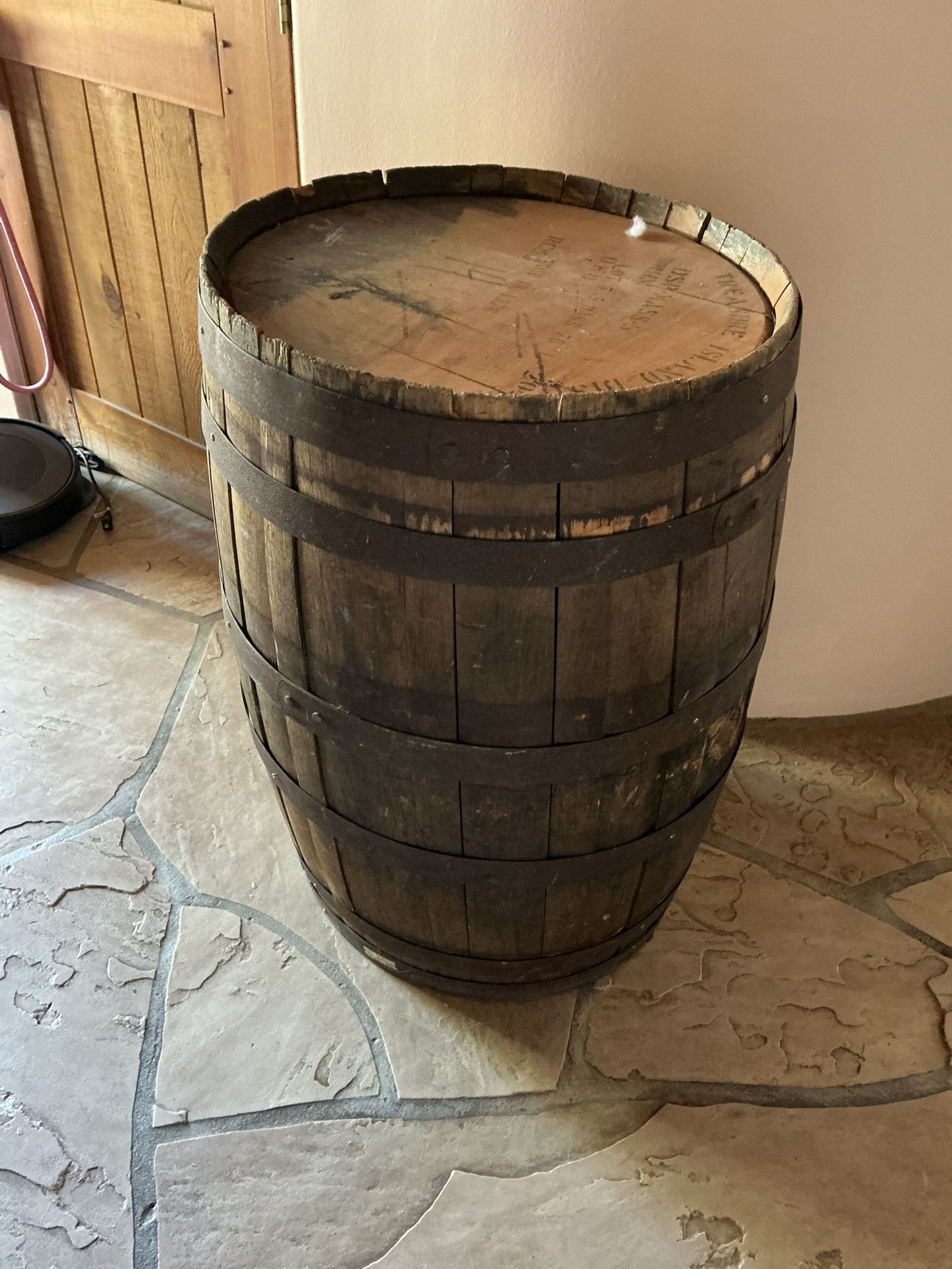 Old Wooden Rum Barrel