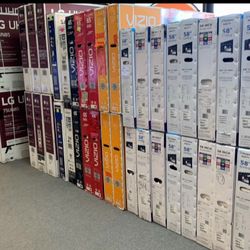 Tv 50-85 Smart 4k Hdtv $55 Down On Finacing Free Delivery 6 Month Warranty  $249-$1498