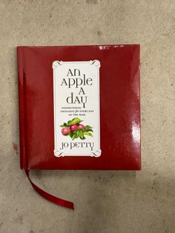 An Apple a Day: Inspirational Thoughts for Every Day Jo Petty HC 2014 Ribbon