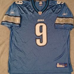 Matt Stafford Detroit Lions Men's Size 2XLARGE Reebok Jersey