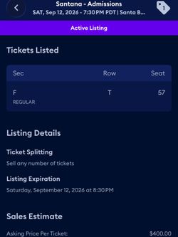 SANTANA SANTA BARBARA BOWL SATURDAY SEPTEMBER 12th