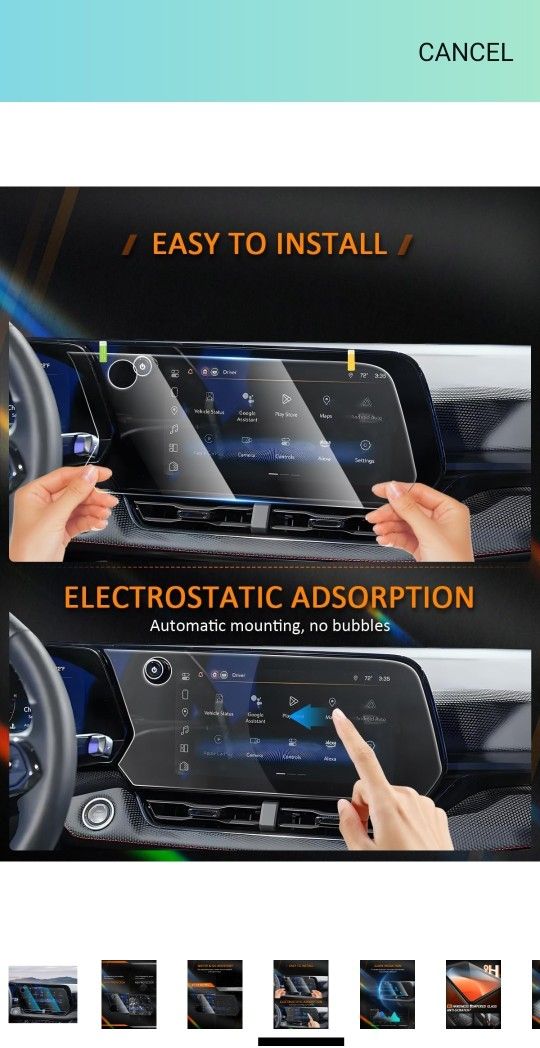 Coleya 2025 Chevy Equinox Screen Protector for Chevrolet Equinox (LT/RS/ACTIV) 11.3-inch Touch Screen, 9H Tempered Glass 2025 Chevy Equinox Accessorie