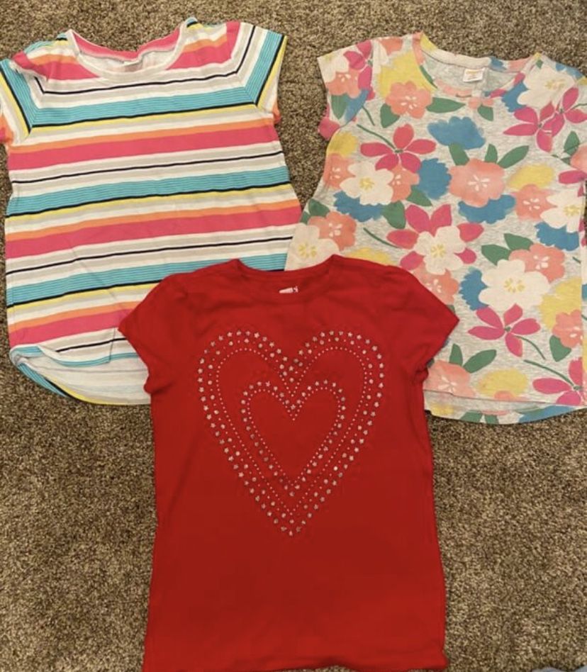 Girls size7-7/8 shirt lot
