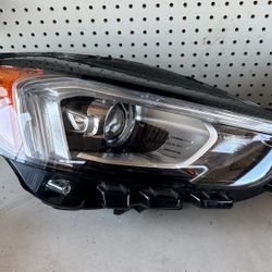 LED Headlight, for 2019 2020 2021 Ford Edge Clear Lens Black Housing