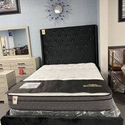 Black Velvet Queen Bed Frame 💥SALE💥