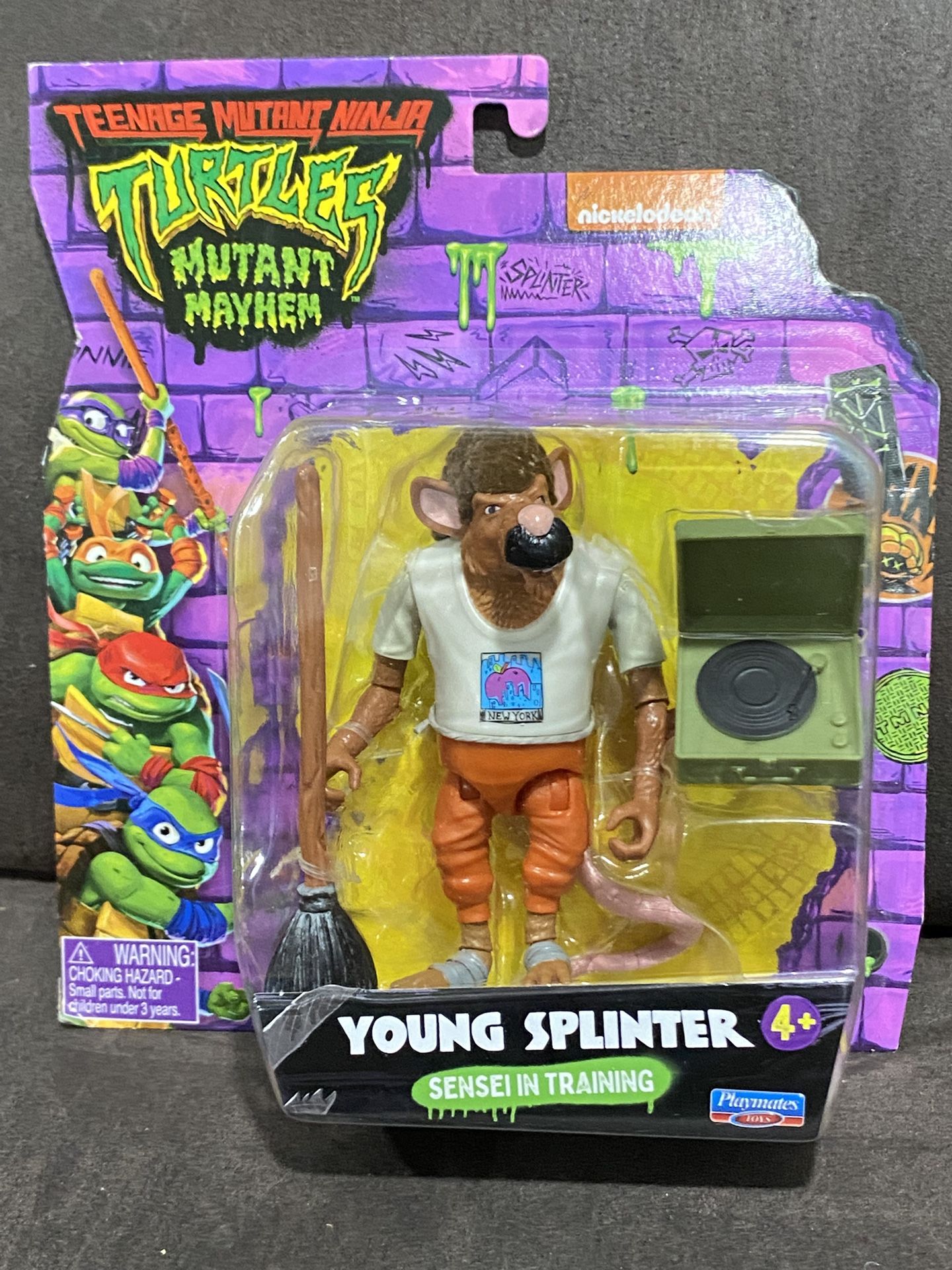 $25- Teenage Mutant Ninja Turtles Young Splinter Mutant Mayhem Nickelodeon 