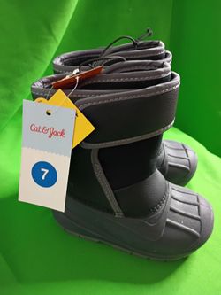 Kids Waterproof Snow Boots Size 7