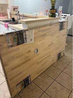 6FT Butcher Block Island Countertop