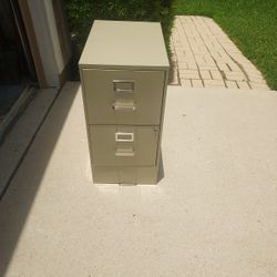 Two drawer file cabinet 