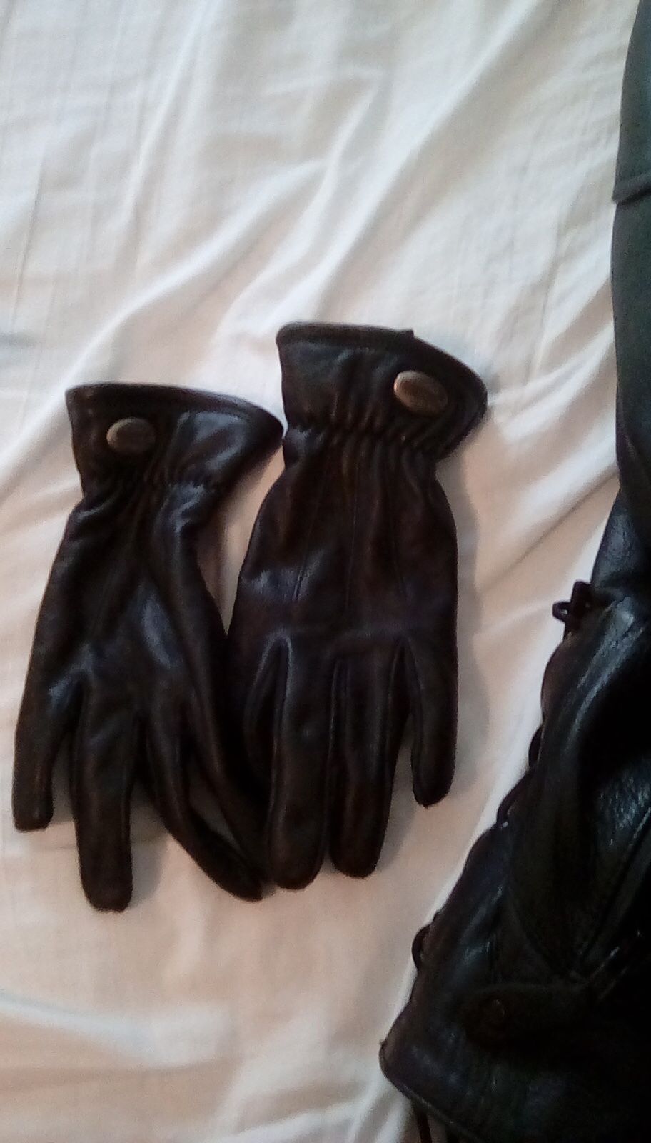 Ladies MD Harley Davidson Leather Gloves