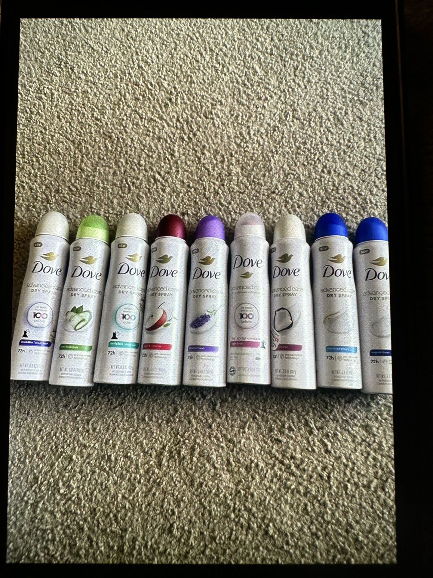 Dove Advanced Care Dry Spray Deodorants $6 dollars each