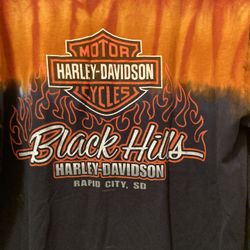 Harley Davidson  South Dakota  Long Sleeve Tie Dye Size M   Men 
