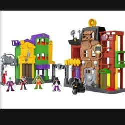 (Brand New) Fisher-Price Imaginext DC Super Friends Gotham City Playset - Batman, Joker, Penguin, Harley Quinn & More! Large 28" Set