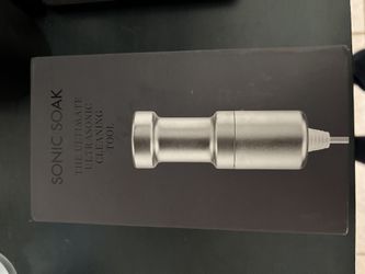 Sonic soak ultrasonic cleaning tool