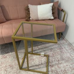 Gold side table