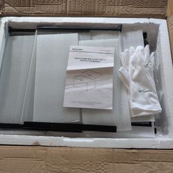 REPTI ZOO Full Glass 15 Gallon Reptile Tank, Medium Reptile Terrarium for Gecko Hermit Crab Hognose Snake etc, Top Screen Ventilation & Feeding 