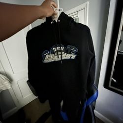Black And Blue Trapstar London Shooters sweatsuit