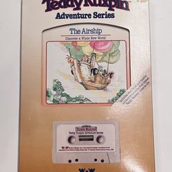 Teddy Ruxpin Adventure Series The Airship Book and Cassette Tape Discover New World 1985 Vintage NEW IN BOX 